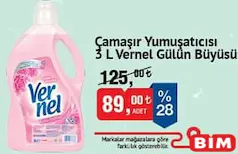 VERNEL GÜLÜN BÜYÜSÜ ÇAMAŞIR YUMUŞATICISI 3 L